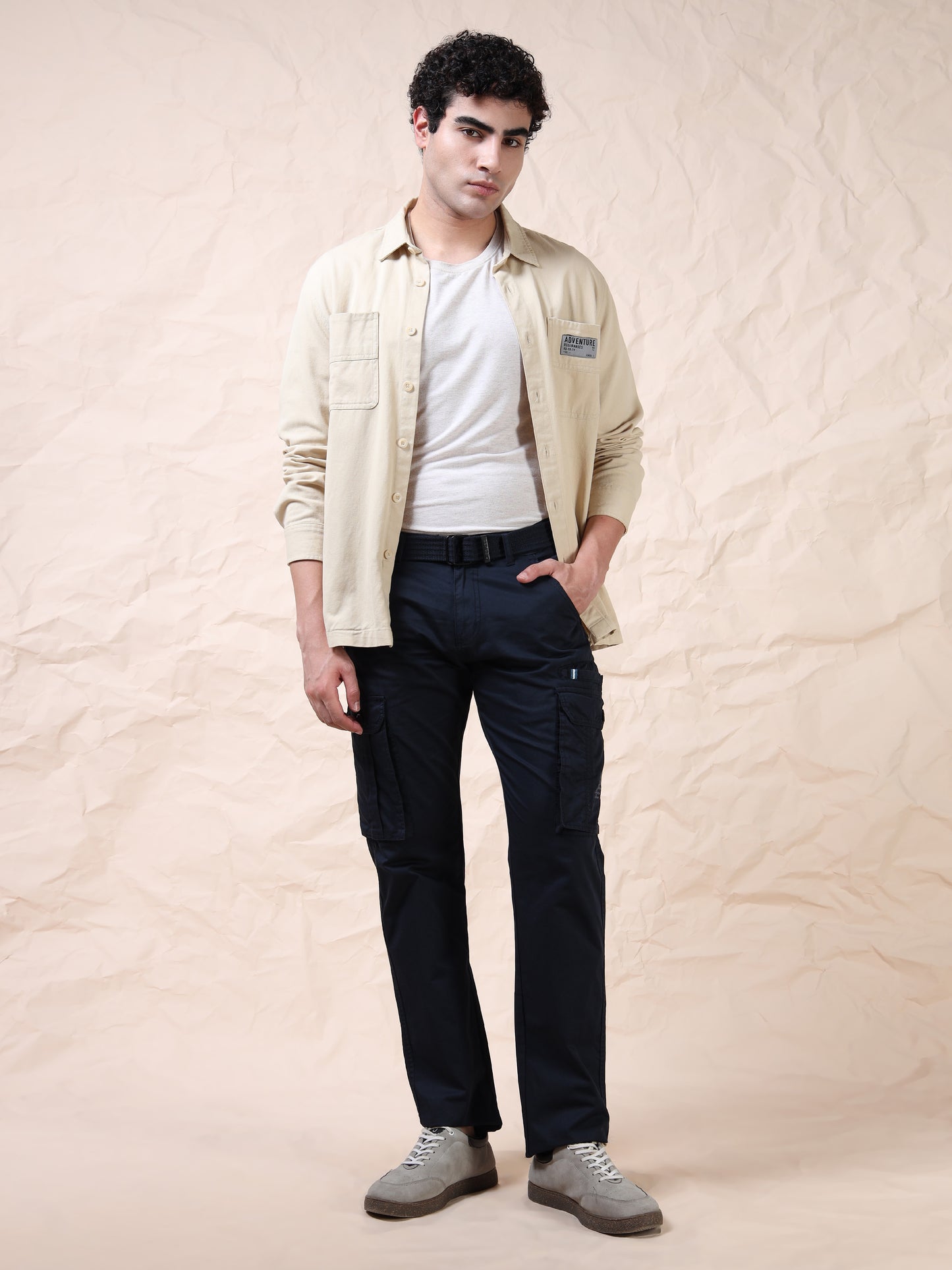 Men's Navy Cargo Pants