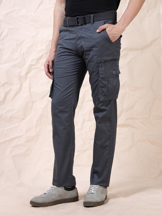 Men's Grey Cargo Pants