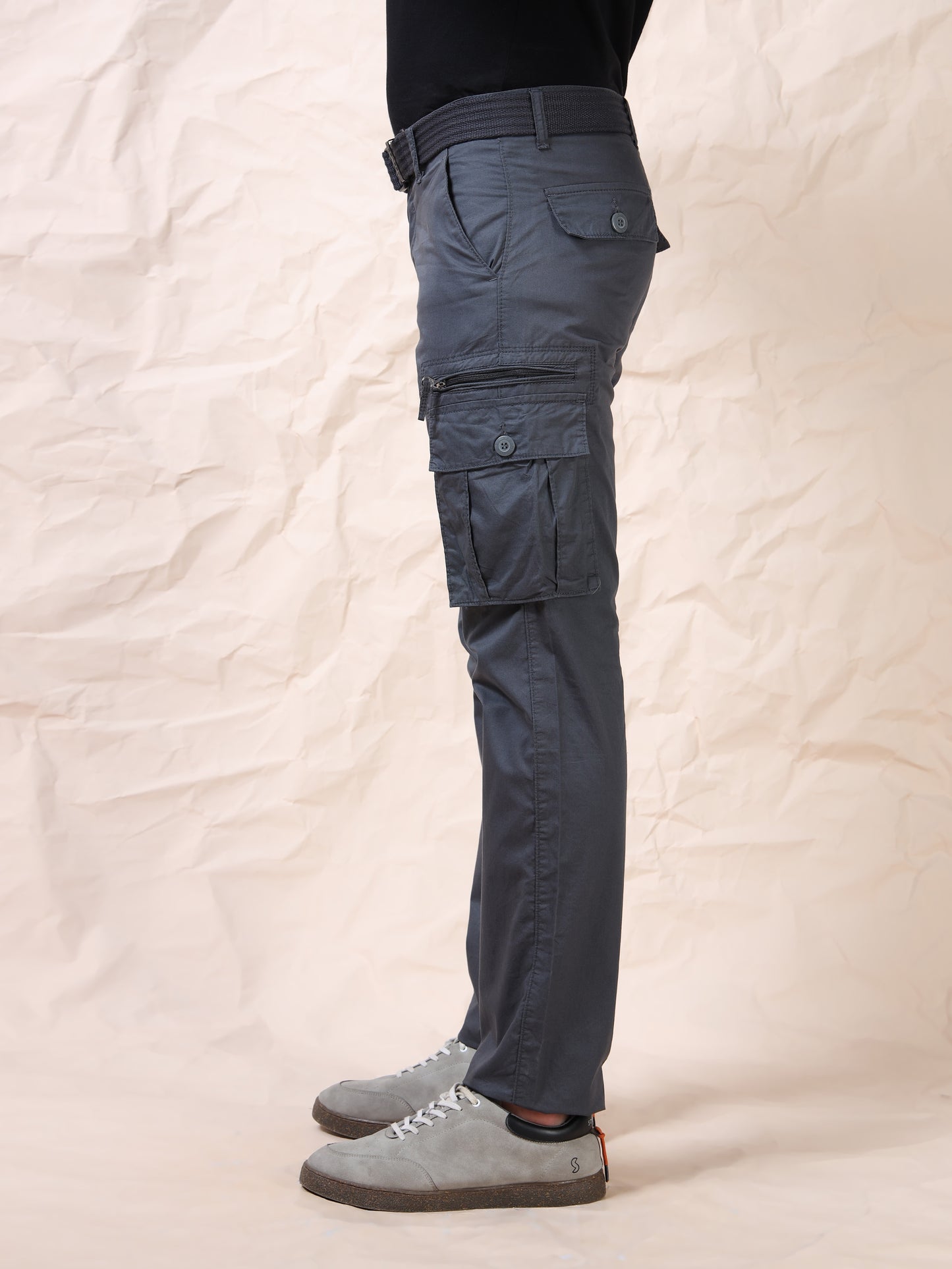 Men's Grey Cargo Pants