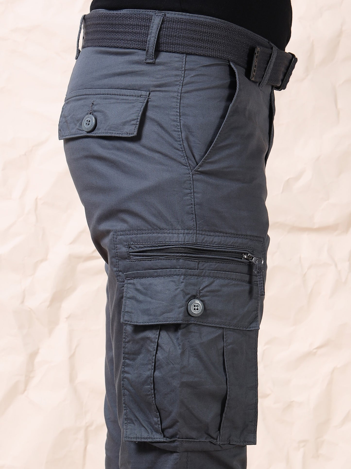 Men's Grey Cargo Pants