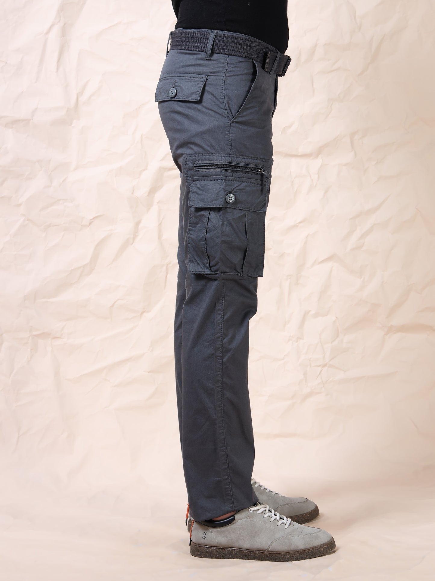 Men's Grey Cargo Pants
