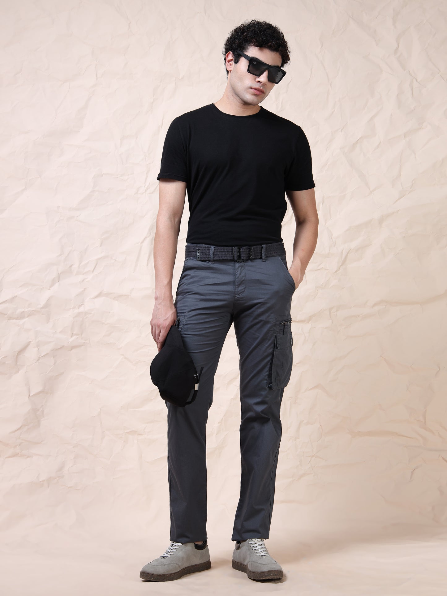 Men's Grey Cargo Pants