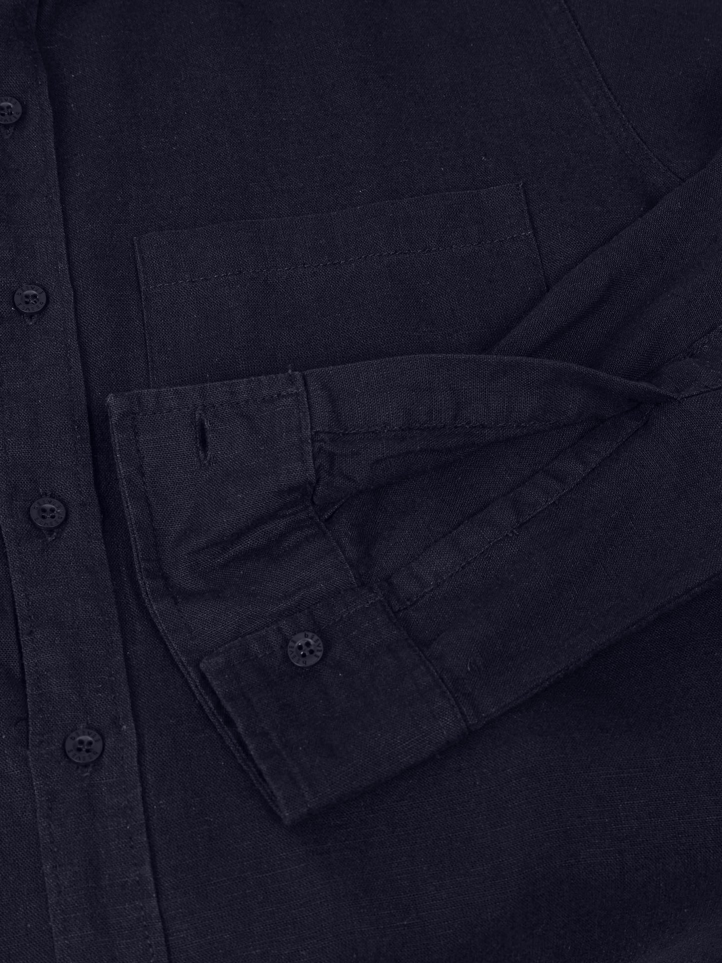 Full Sleeve Single Pocket Navy Cotton Shirt