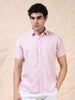 Half Sleeve Single Pocket Light Puple Color Shirt