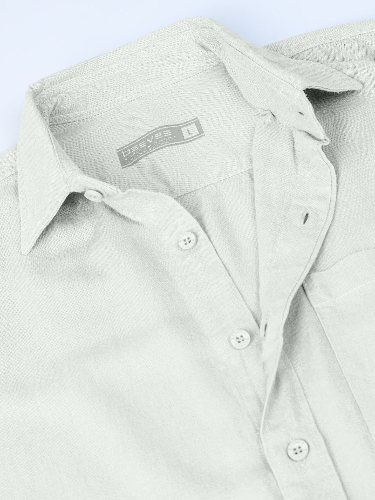 Full Sleeve Single Pocket Pista Cotton Shirt