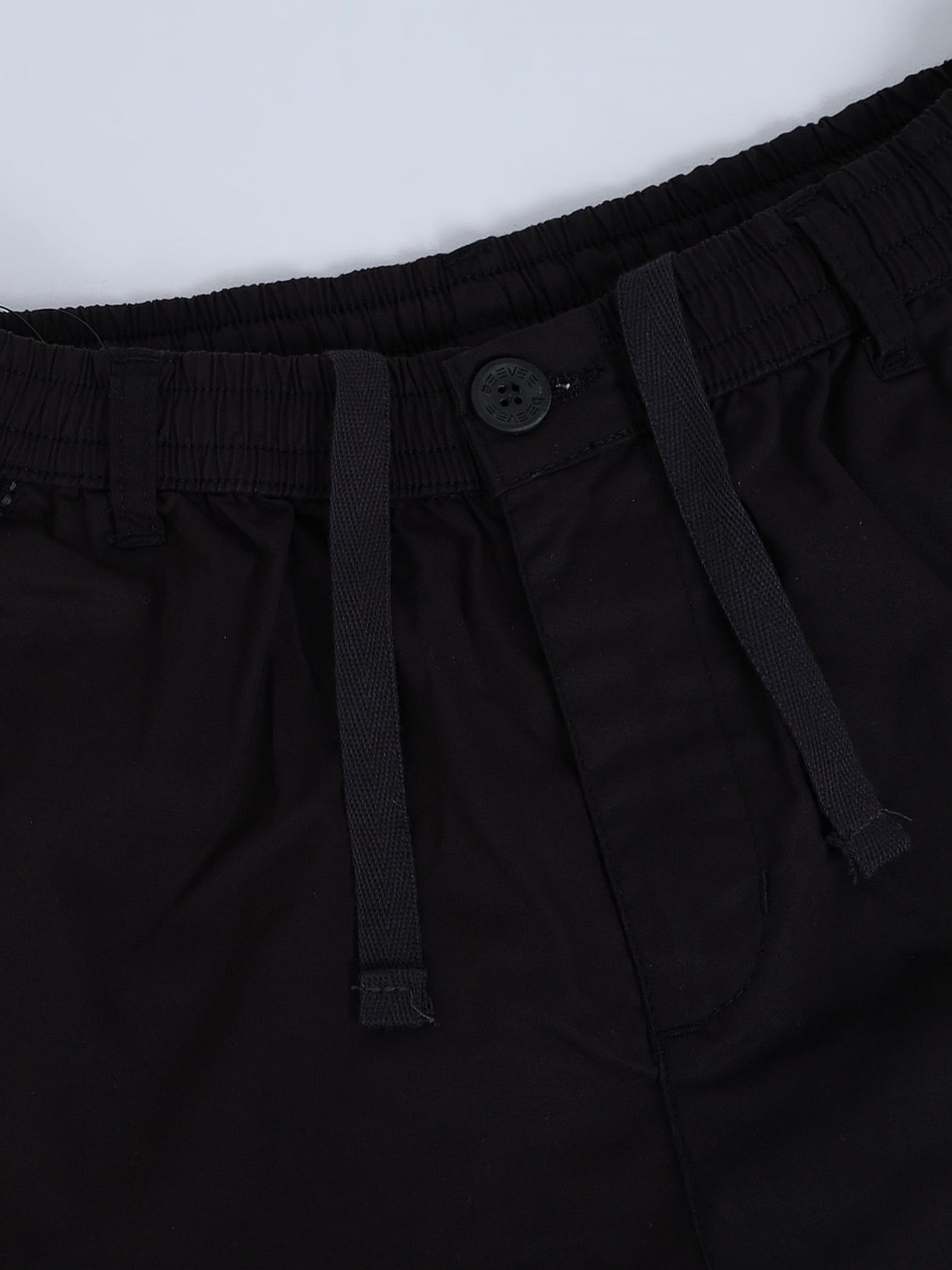 Cross Pocket Stretchable Black Lounge Pants