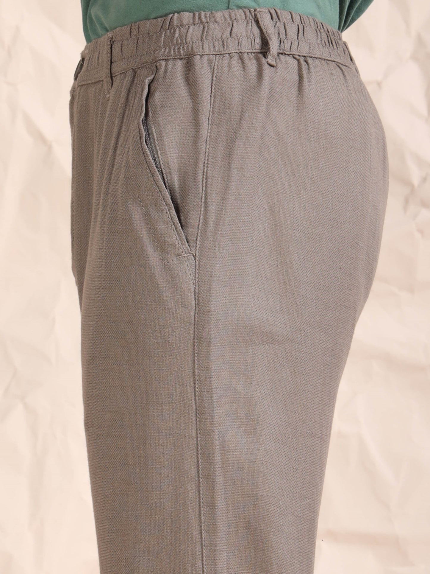 Mud Cotton Linen Solid Mid Rise Pyjama