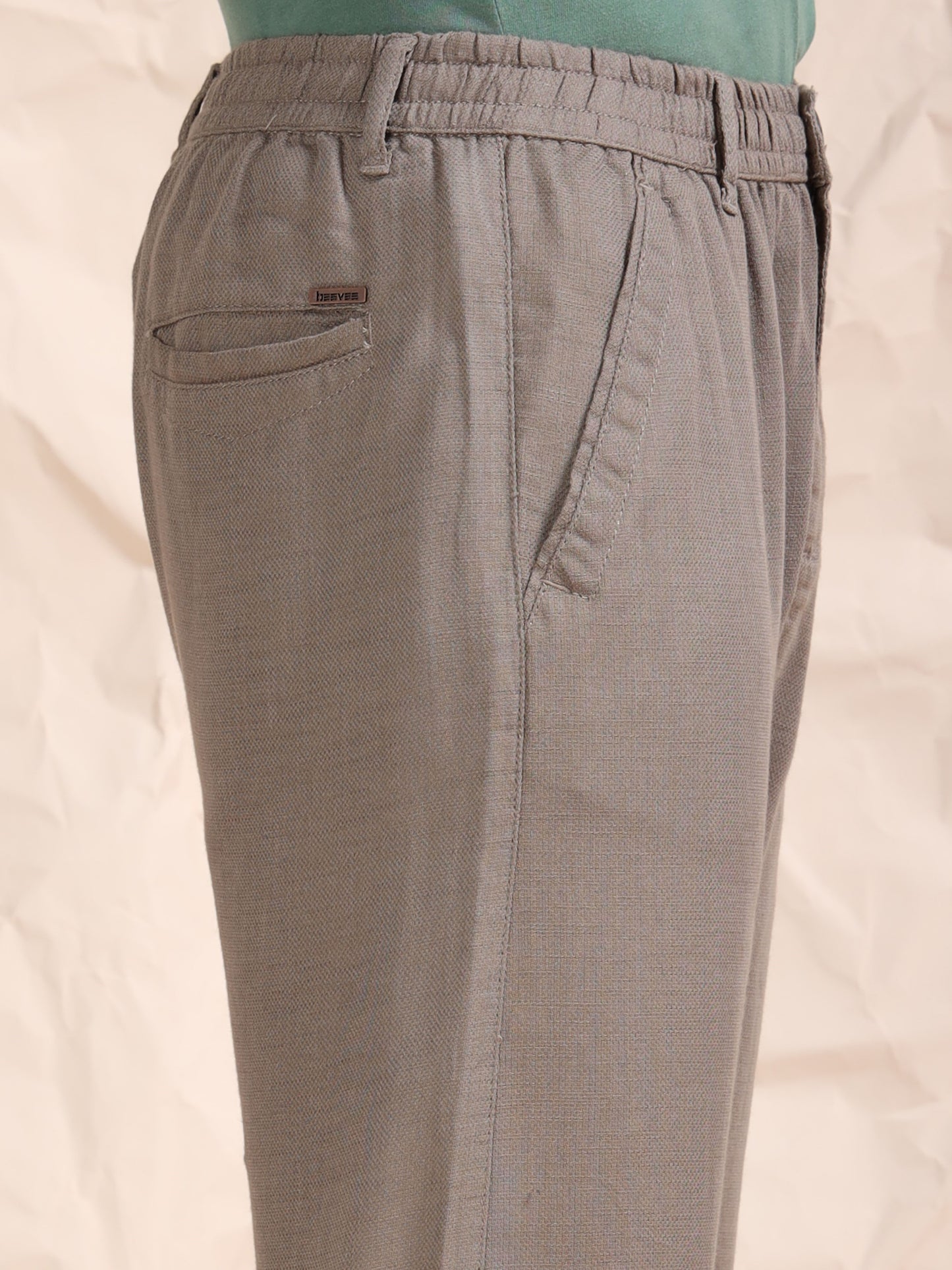 Mud Cotton Linen Solid Mid Rise Pyjama