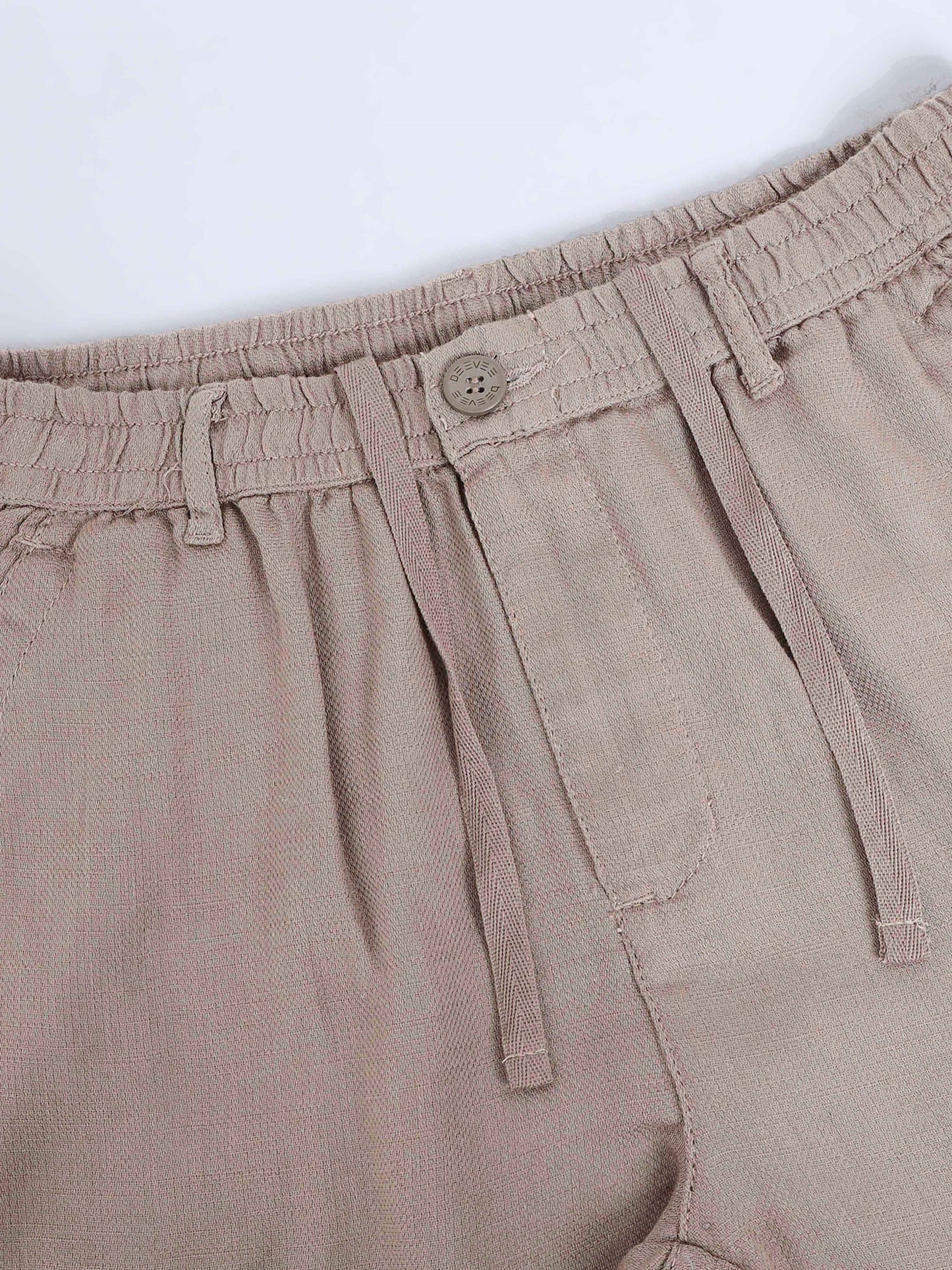 Mud Cotton Linen Solid Mid Rise Pyjama