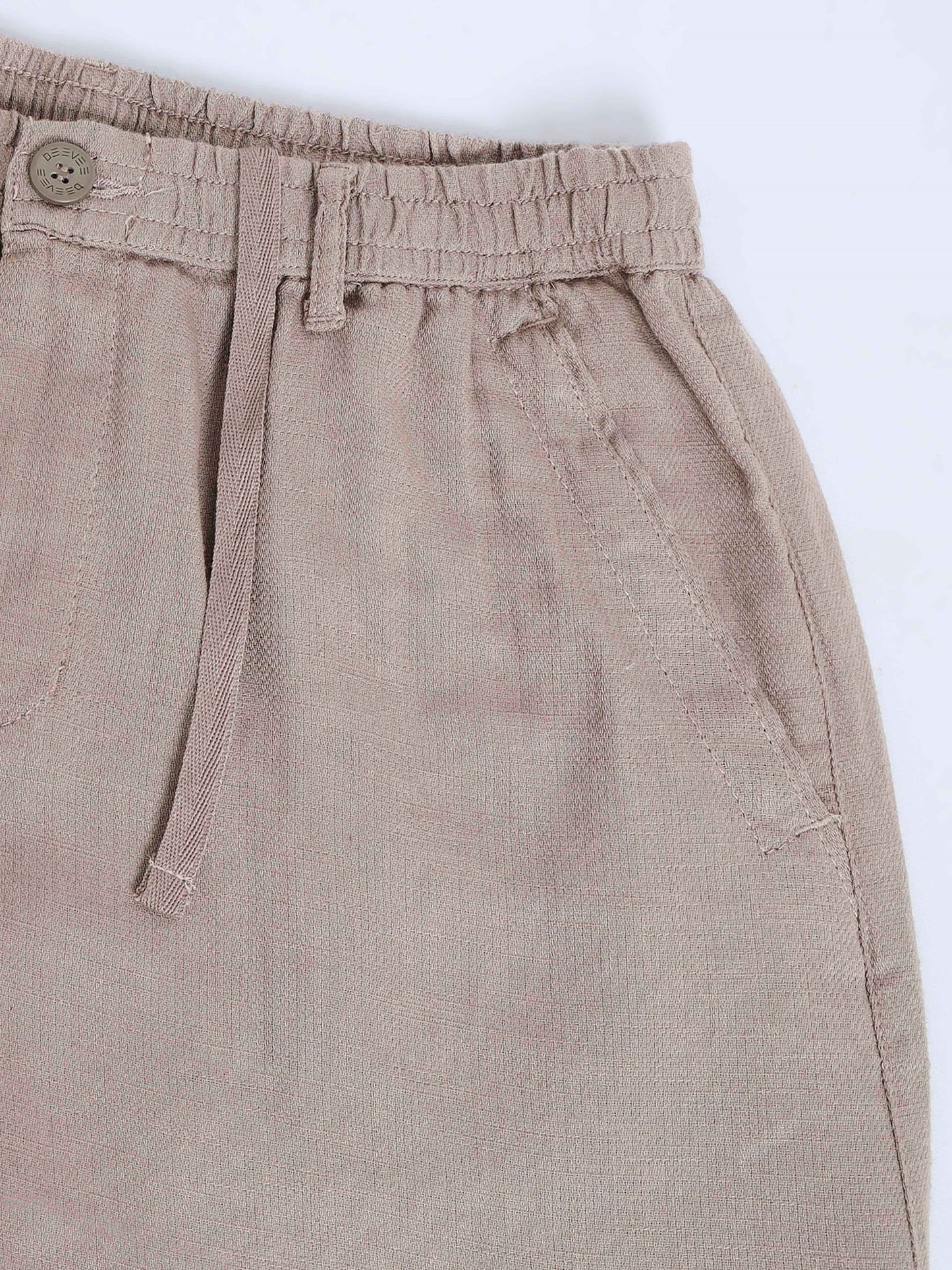 Mud Cotton Linen Solid Mid Rise Pyjama