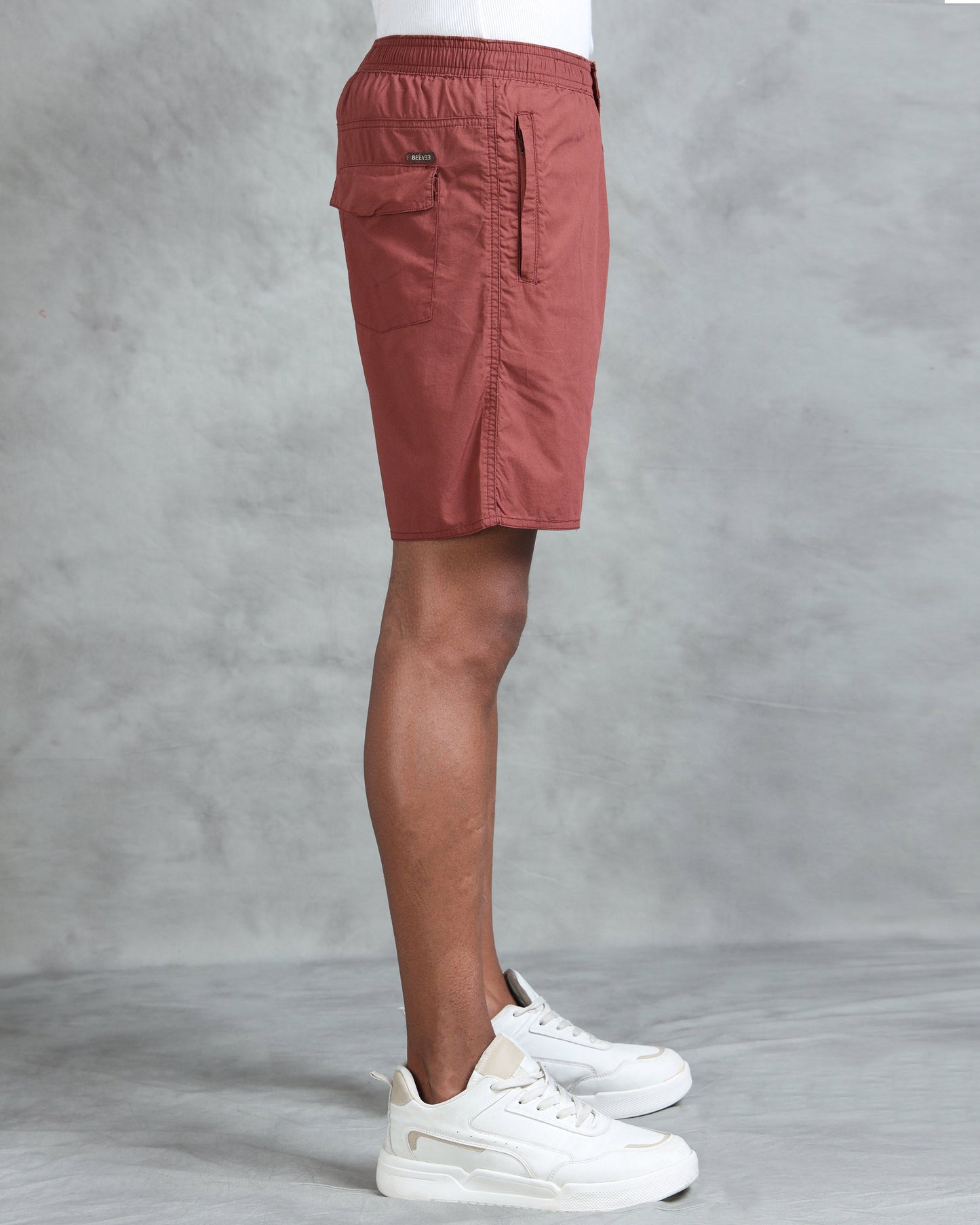 Solid Men B Rust Regular Shorts