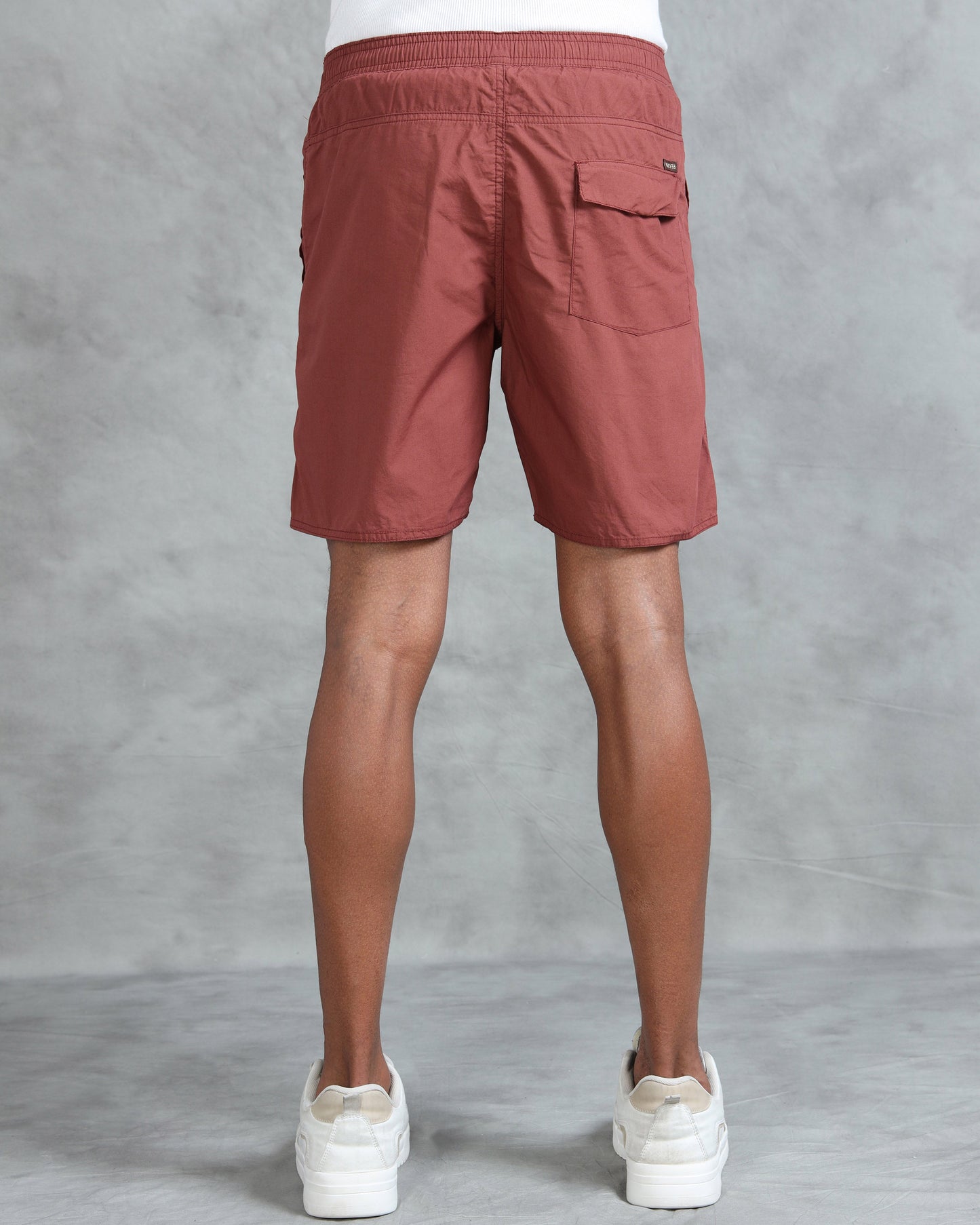 Solid Men B Rust Regular Shorts