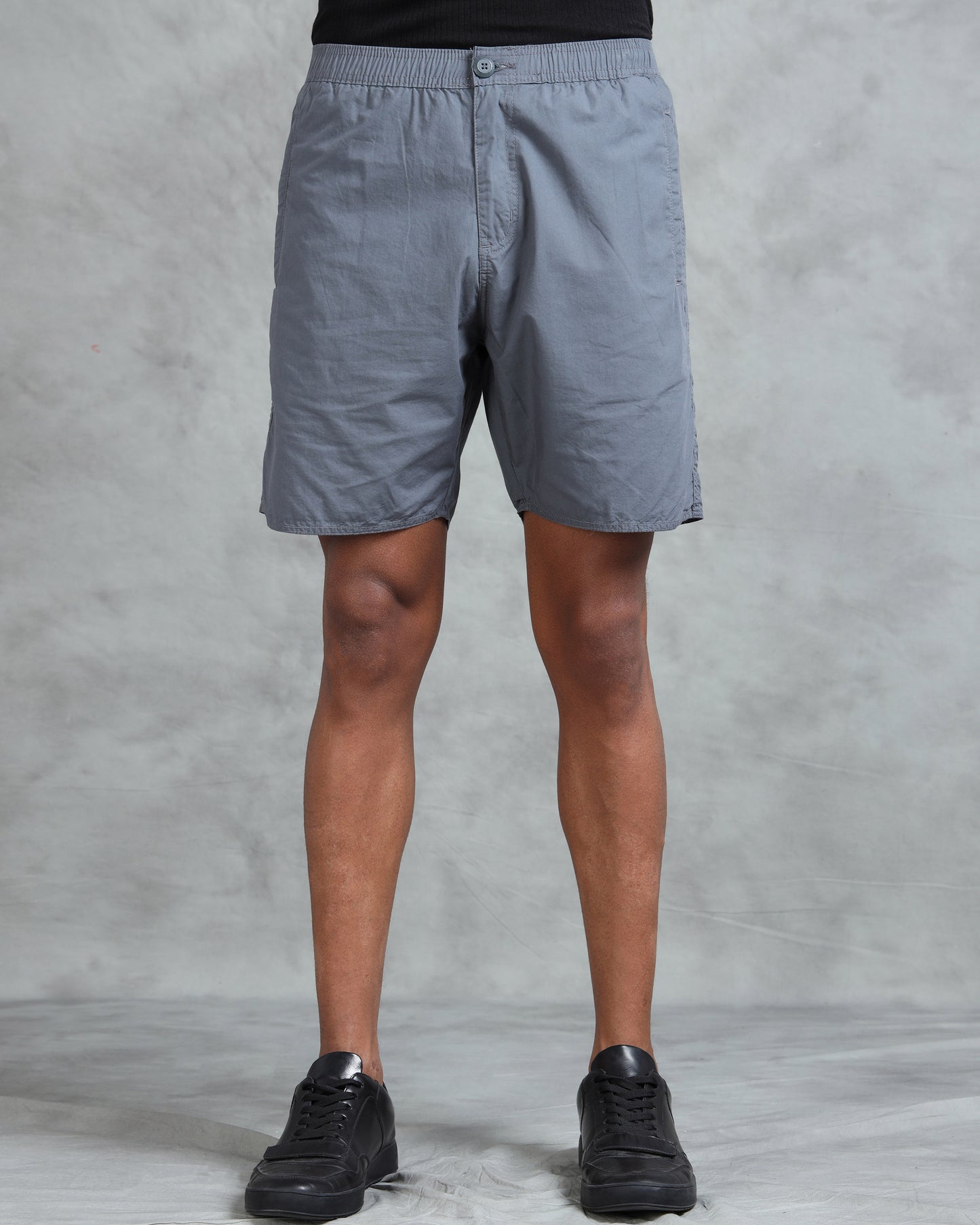 Solid Men M Grey Regular Shorts