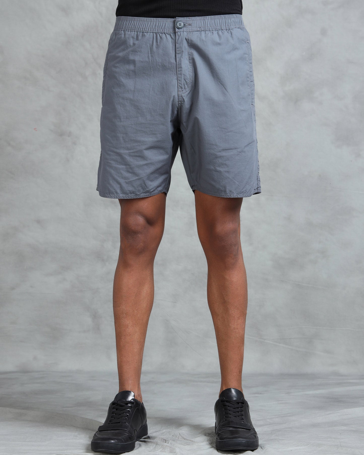 Solid Men M Grey Regular Shorts