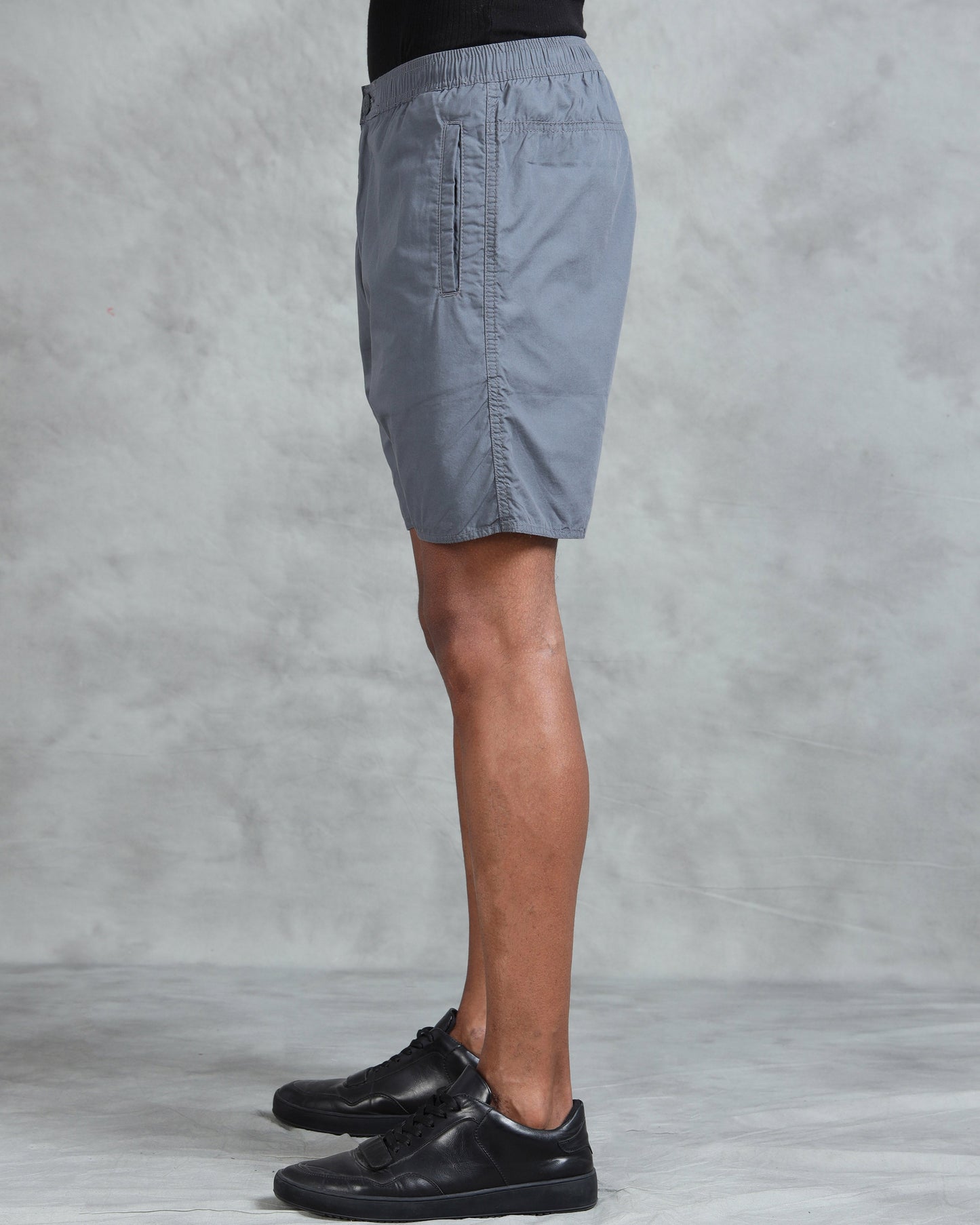 Solid Men M Grey Regular Shorts