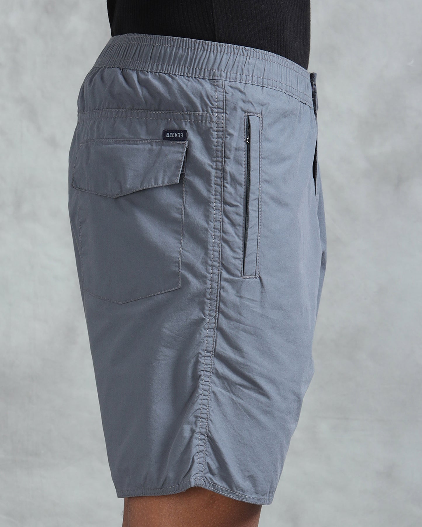 Solid Men M Grey Regular Shorts