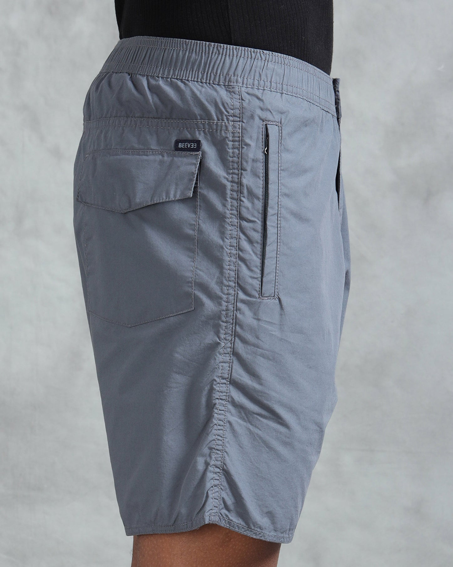 Solid Men M Grey Regular Shorts