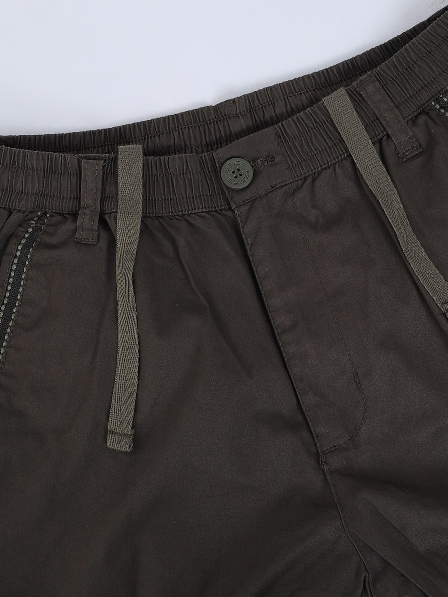 Cross Pocket Stretchable Olive Lounge Pants