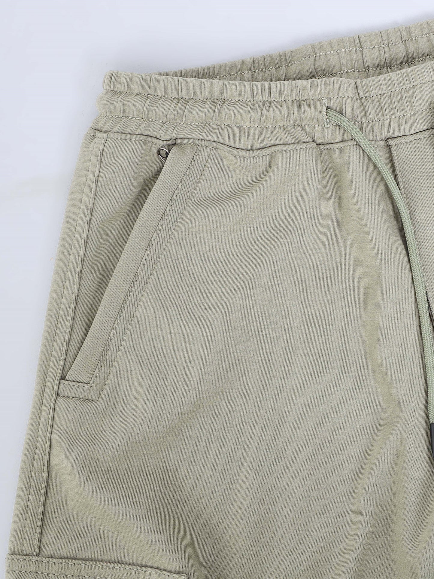 Stretchable Green Track Pant
