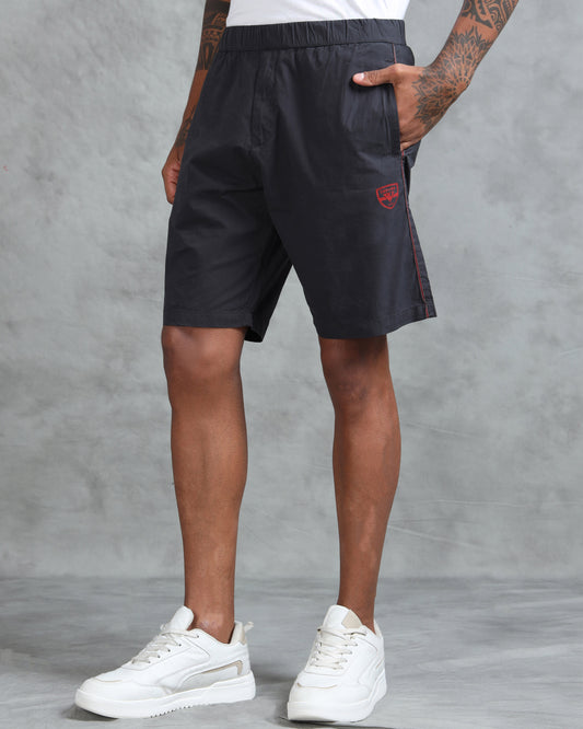 Solid Men C Grey Regular Shorts