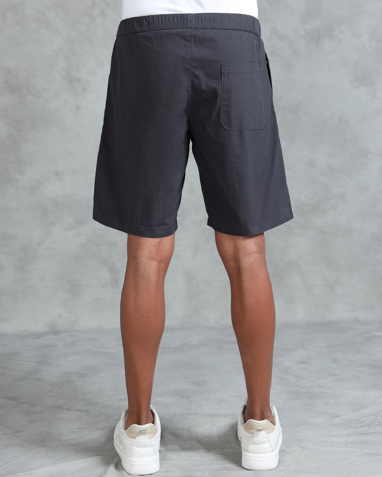 Solid Men C Grey Regular Shorts