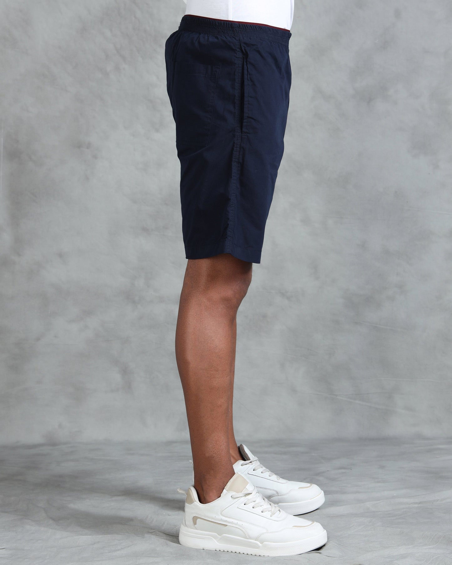 Solid Men Navy Regular Shorts