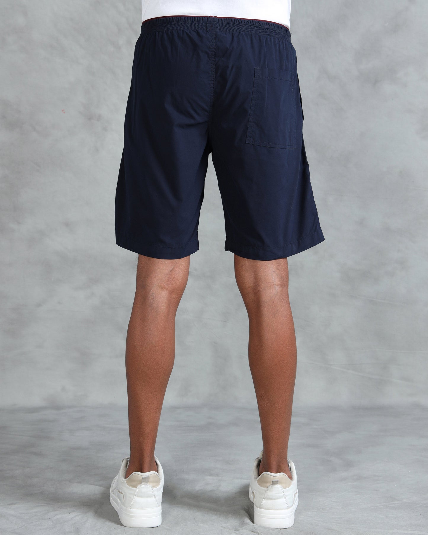 Solid Men Navy Regular Shorts