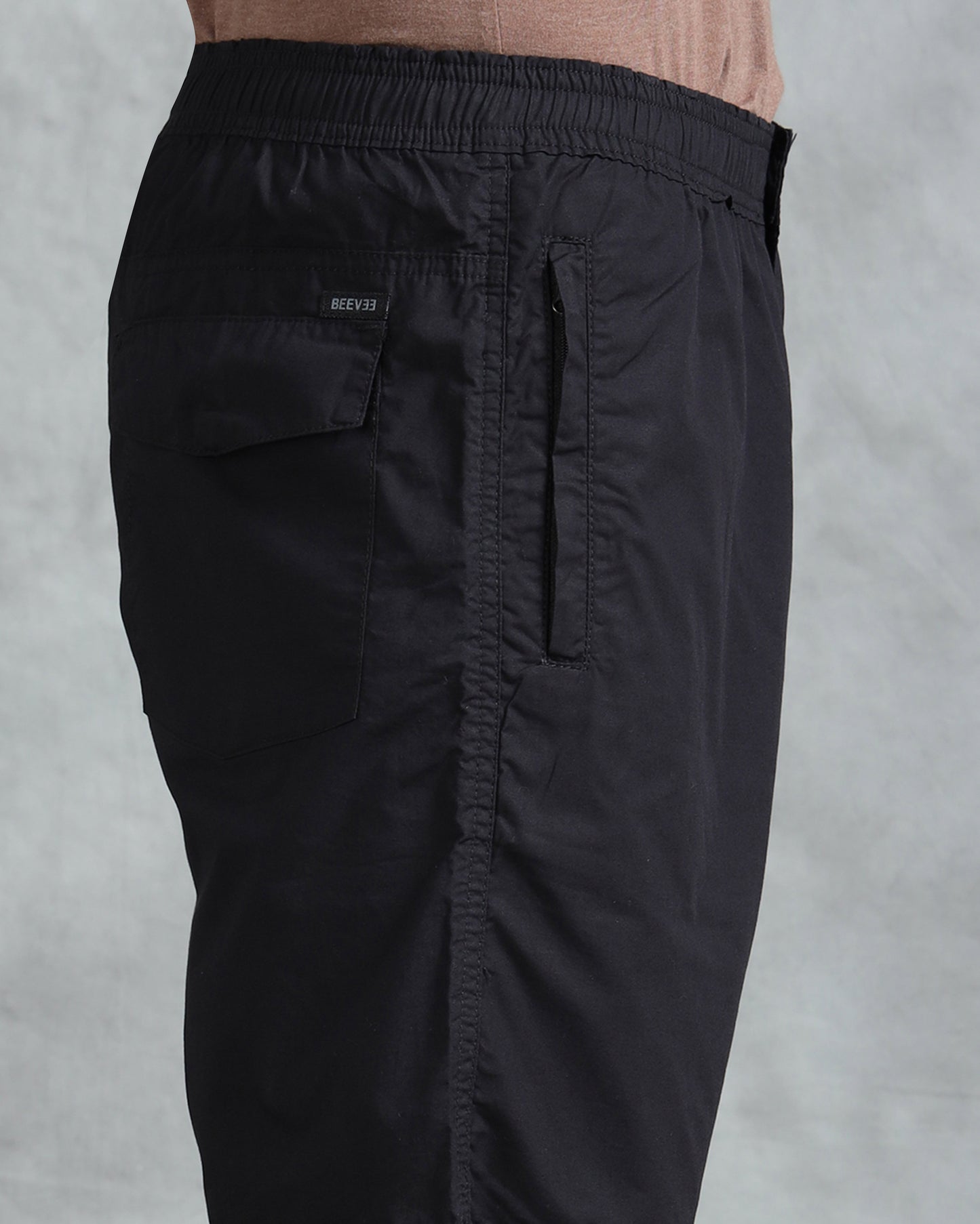 Solid Men Black Regular Shorts