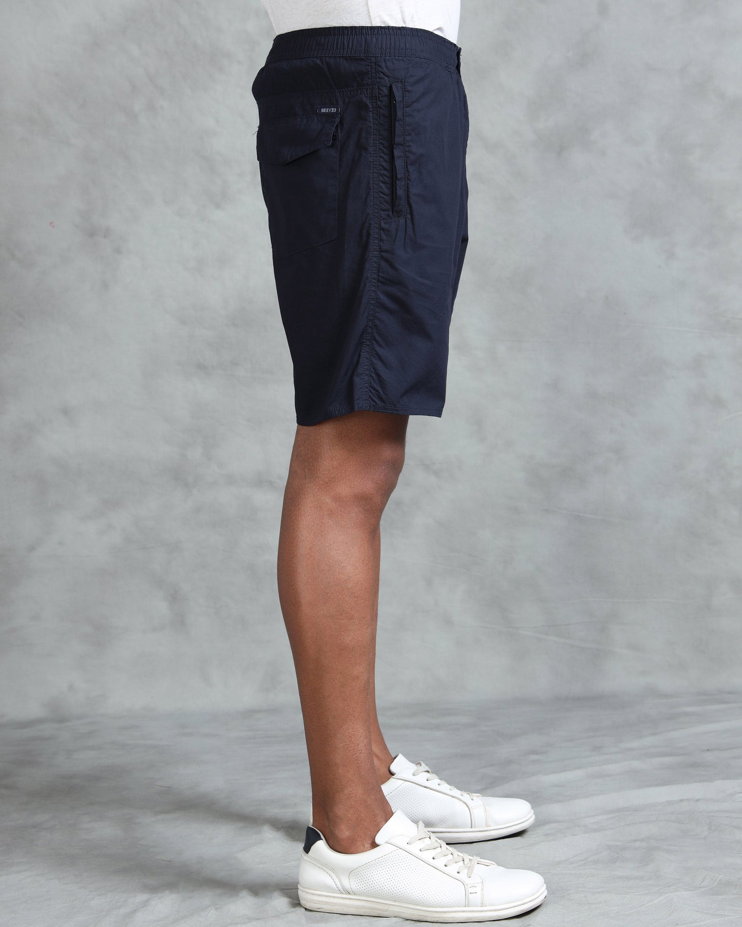 Solid Men Navy Regular Shorts