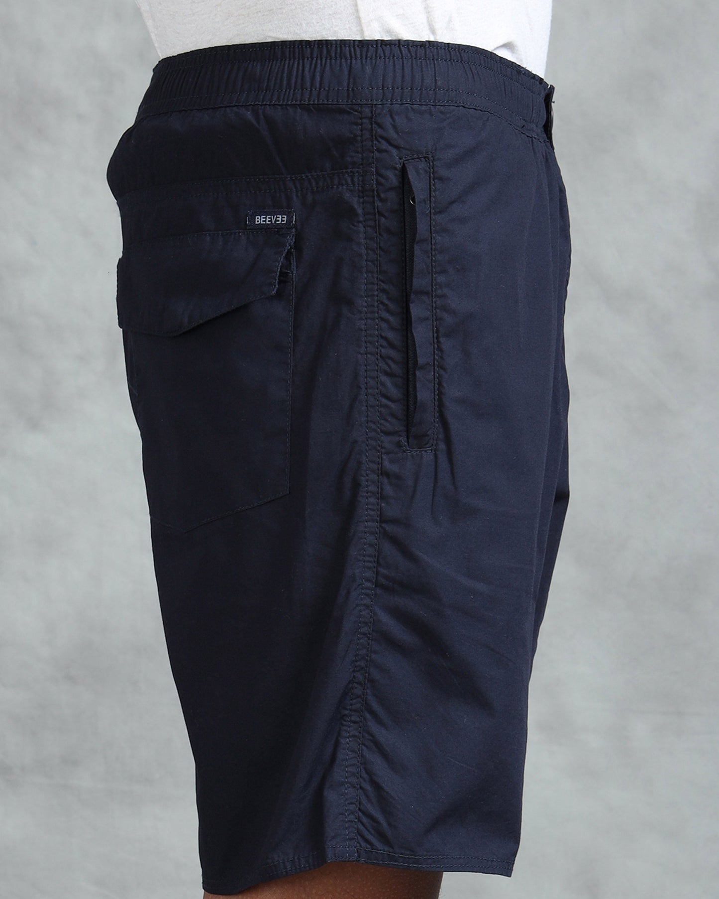 Solid Men Navy Regular Shorts