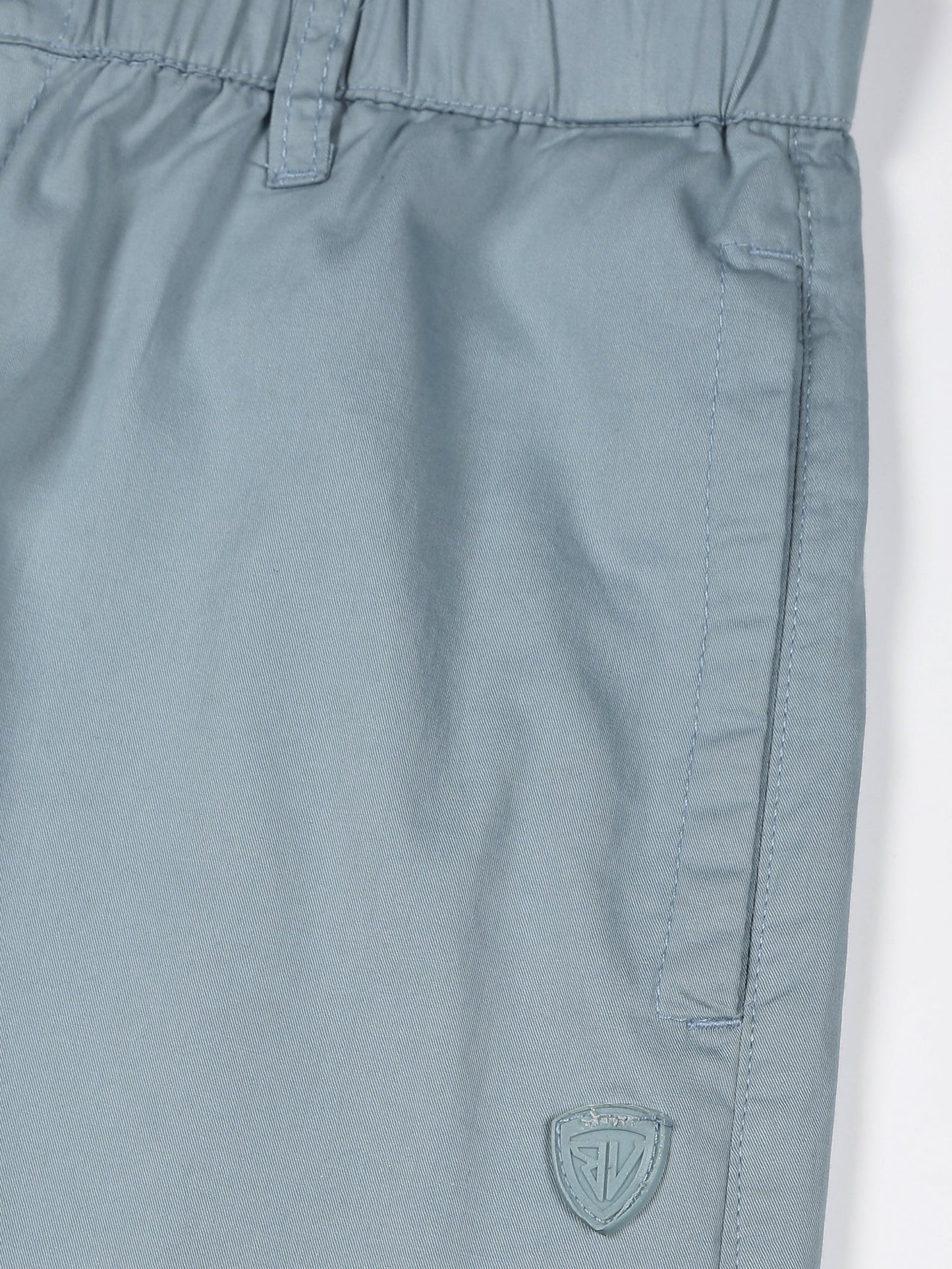 Light Weight Elasticated Waist Zip Pocket Light Blue Lounge Pants