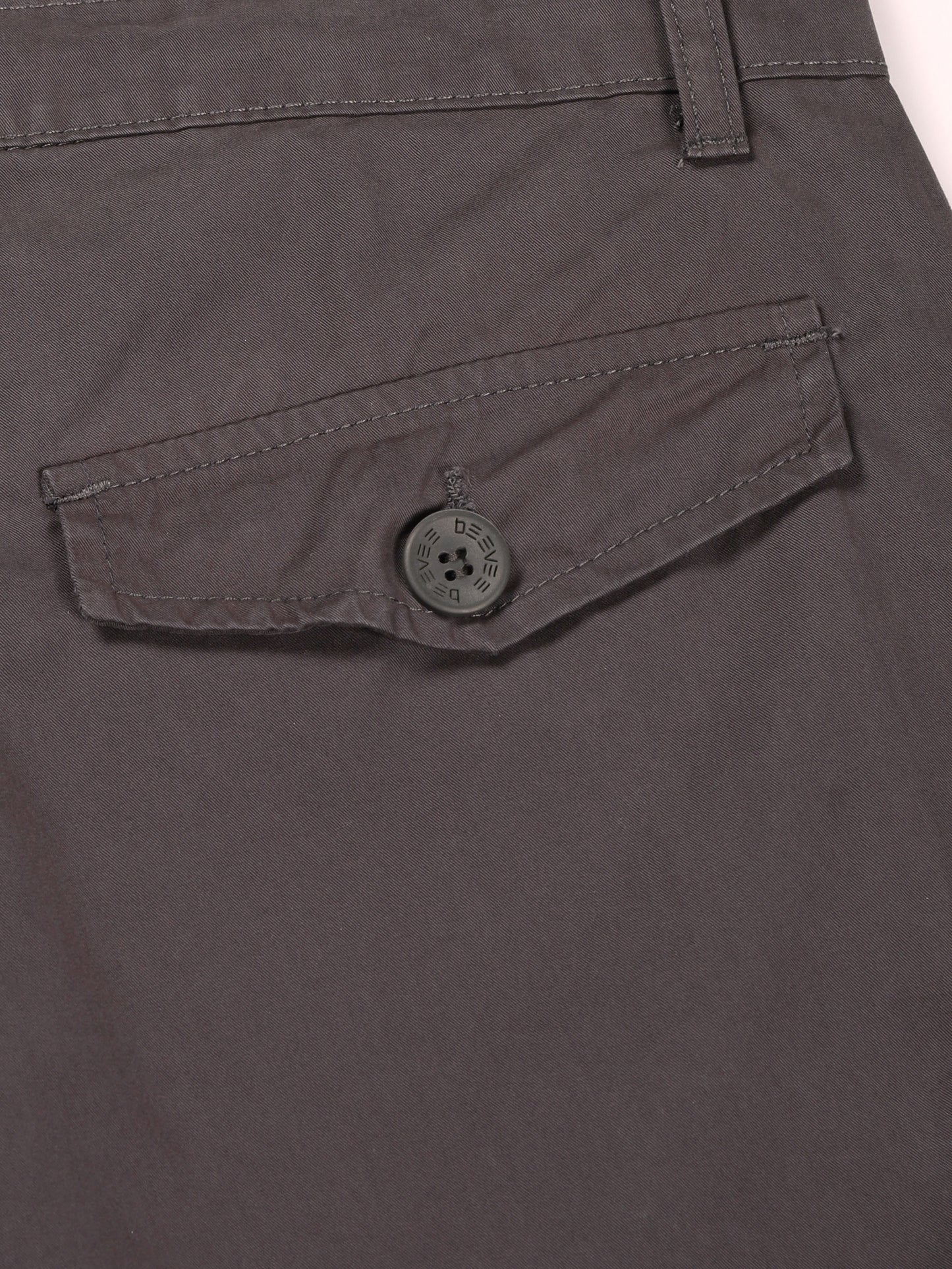 Zip Pocket Stretchable M Grey Cargo Shorts