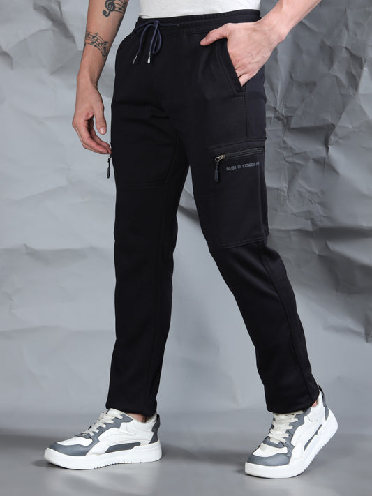Stretchable Navy Track Pant