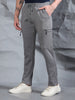 Stretchable Light Grey Track Pant