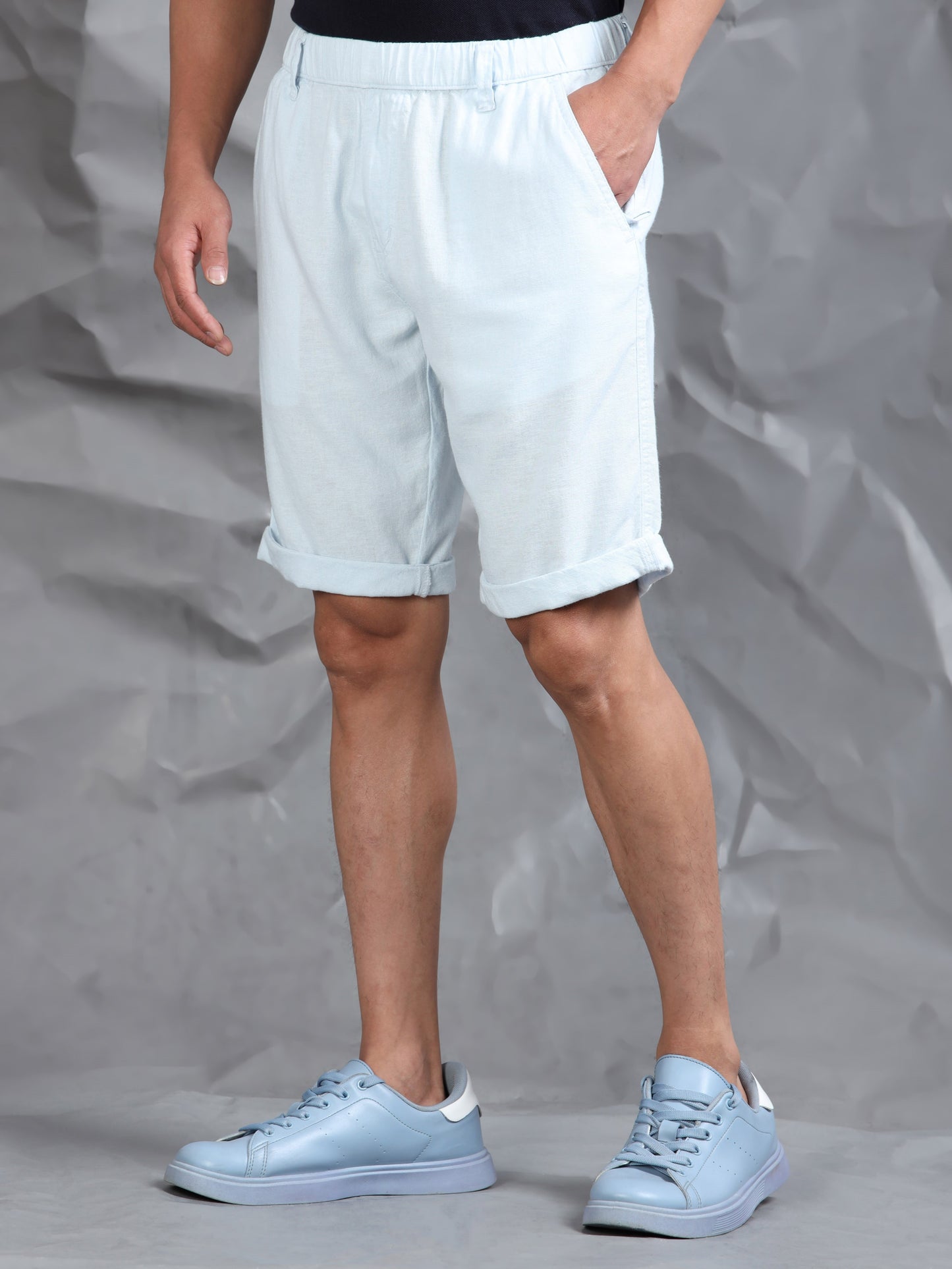 Sky Casual Linen Blend Shorts