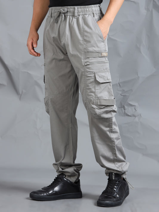 Cotton Blend  Cement Cargo Pant with 6 Pockets