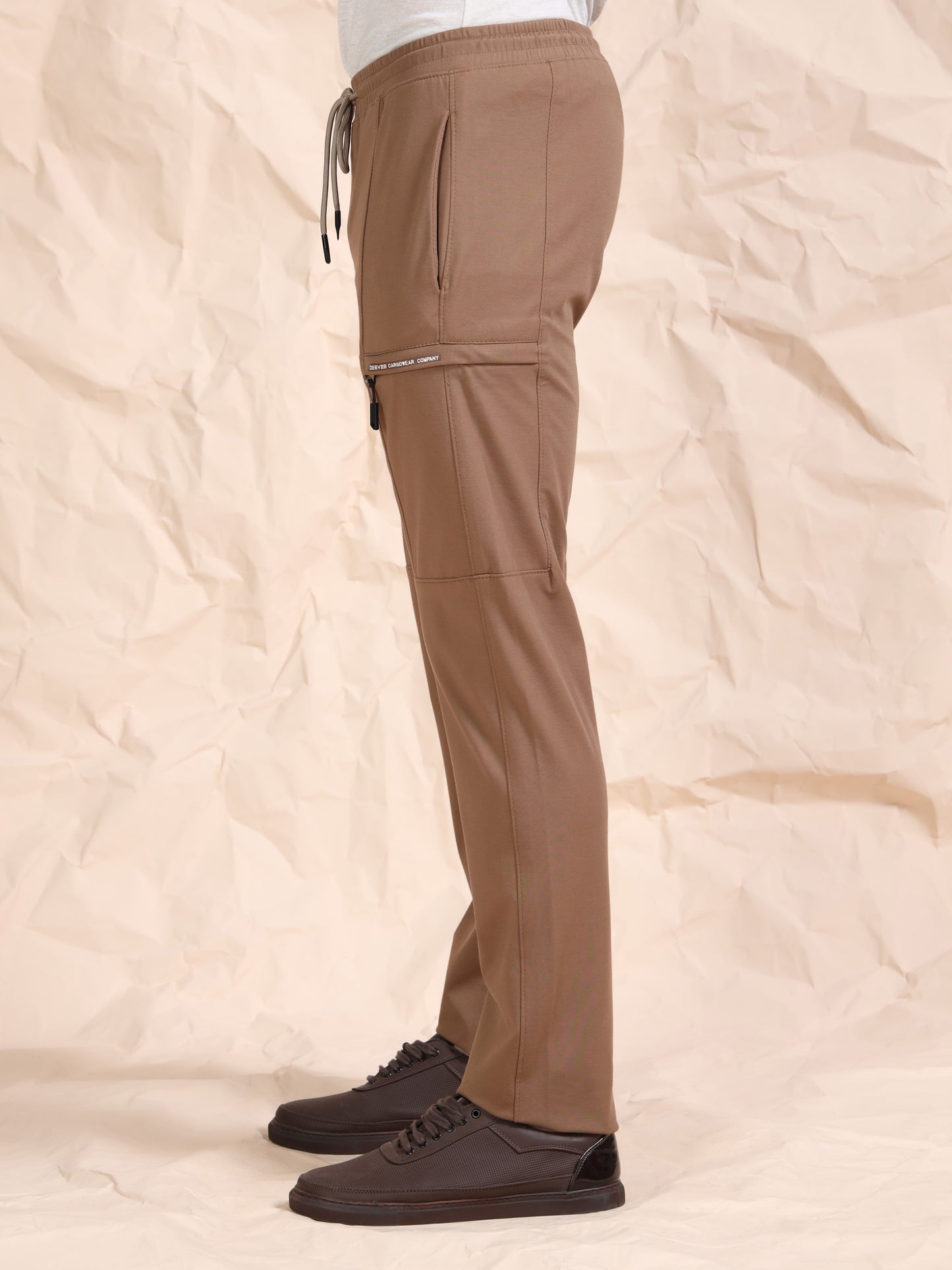 Stretchable Brown Track Pant