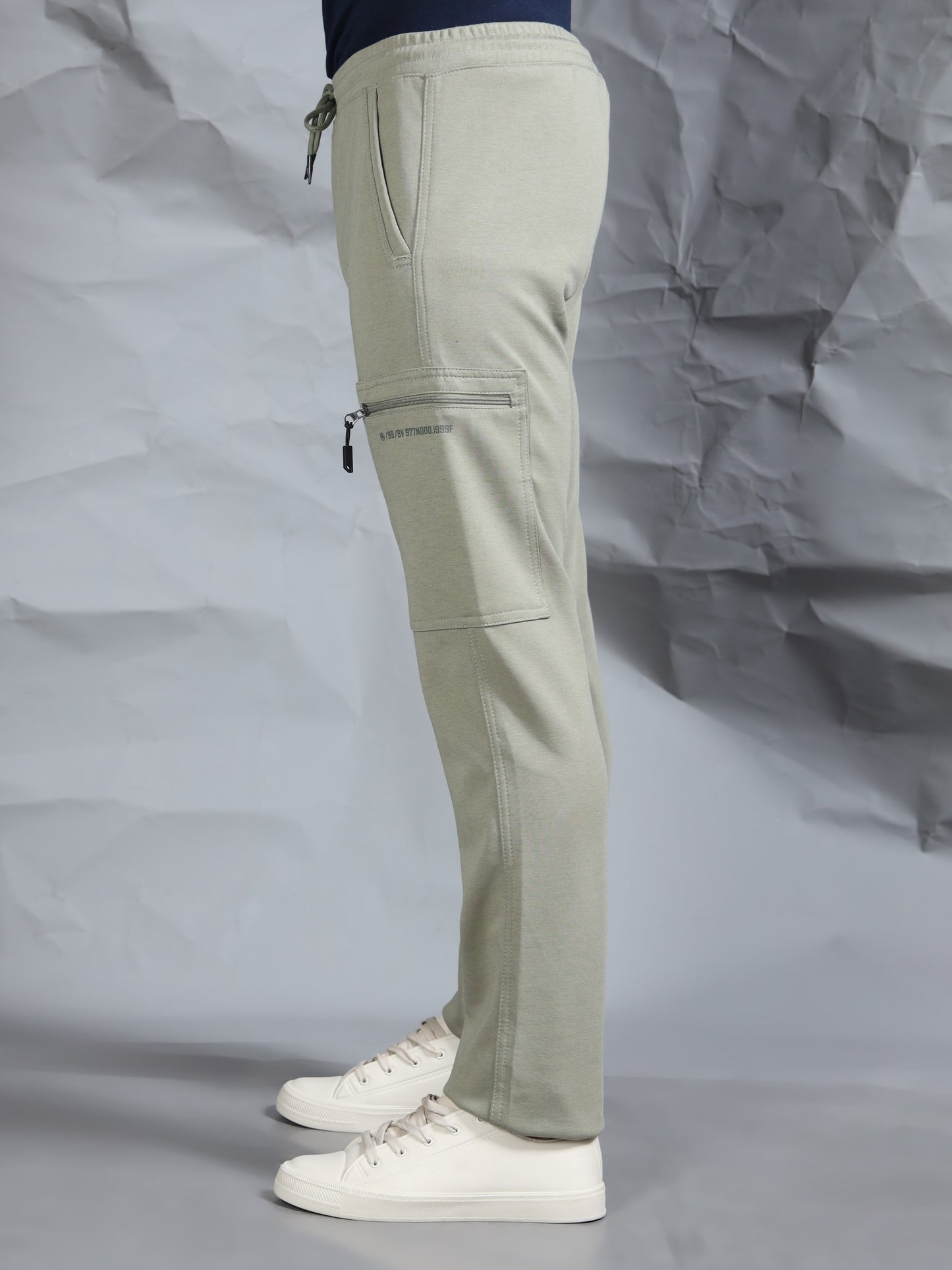 Stretchable Green Track Pant