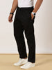 Light Weight Elasticated Waist Zip Pocket Black Lounge Pants