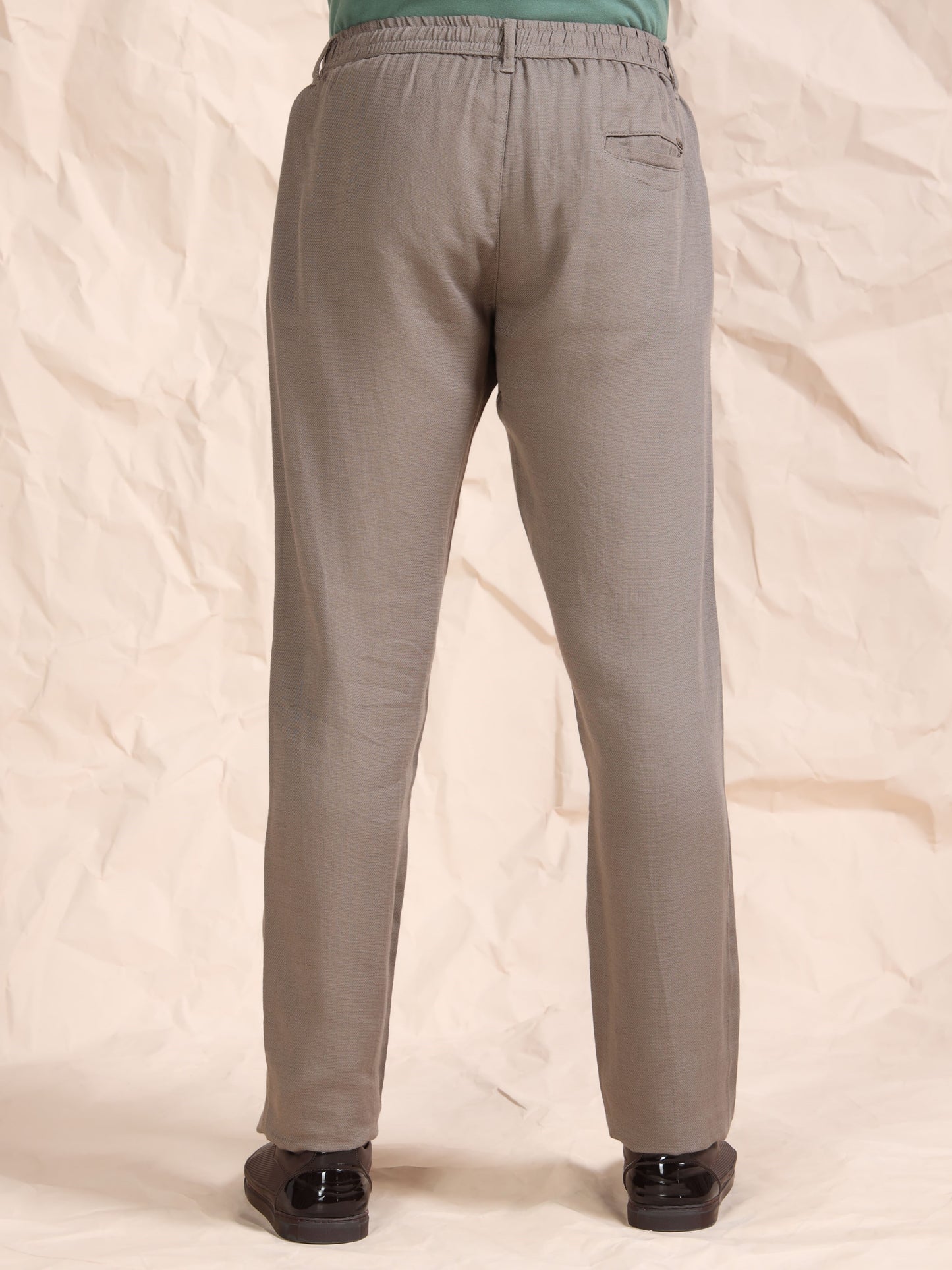 Mud Cotton Linen Solid Mid Rise Pyjama