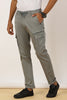 Zip Pocket Stretchable Dark Grey Cargo