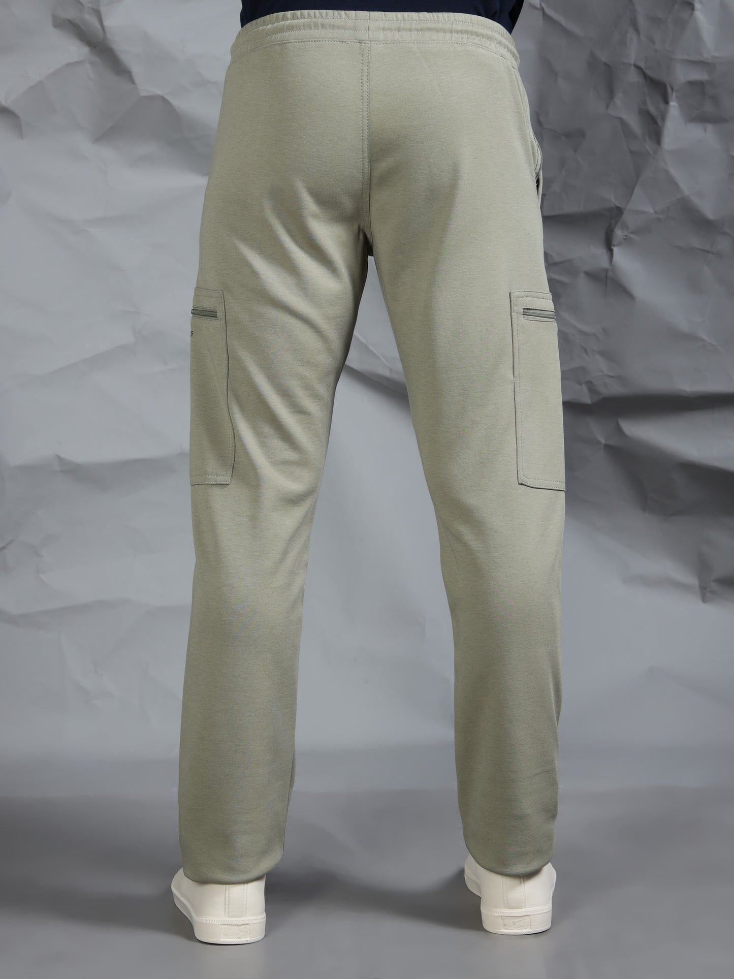 Stretchable Green Track Pant