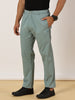 Light Weight Elasticated Waist Zip Pocket Green Lounge Pants