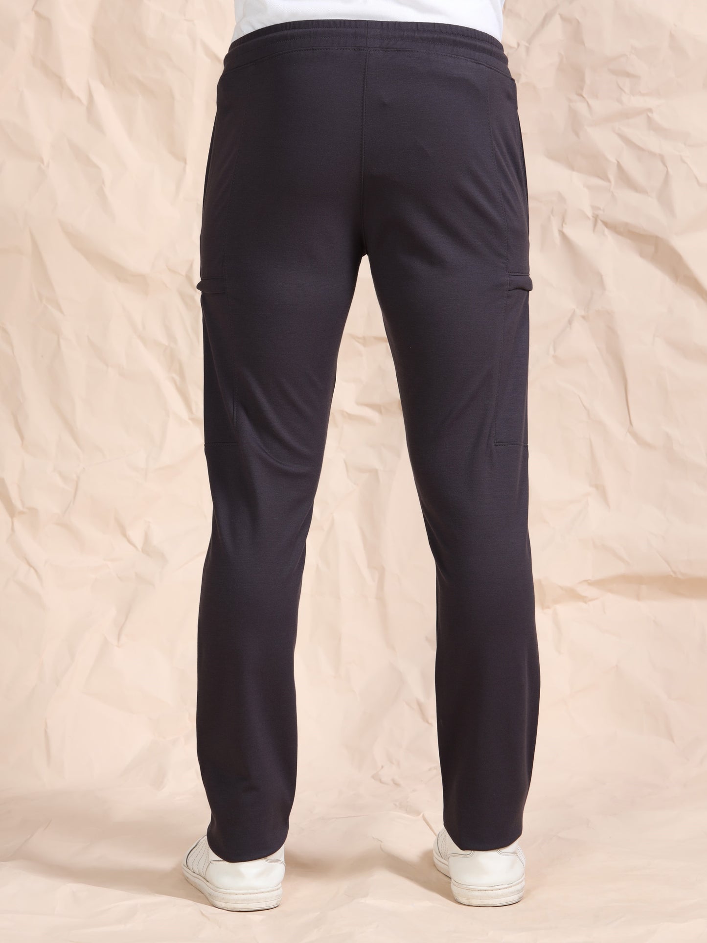 Stretchable Dark Grey Track Pant
