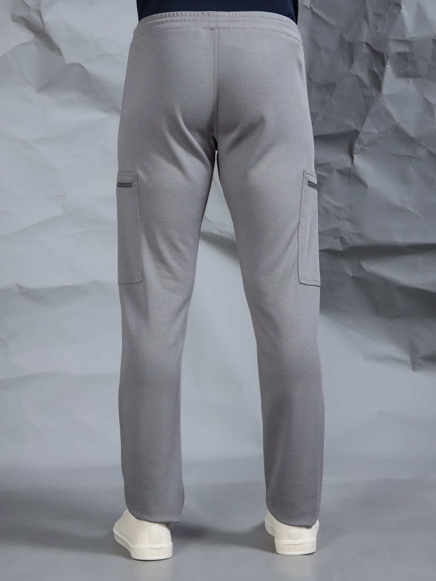 Stretchable Light Grey Track Pant