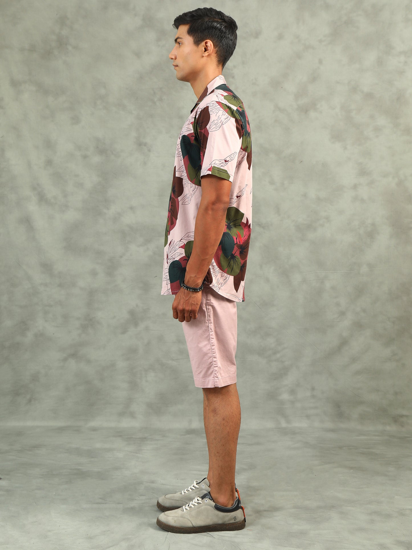 Light Pink Regular Shorts Co-ord Sets