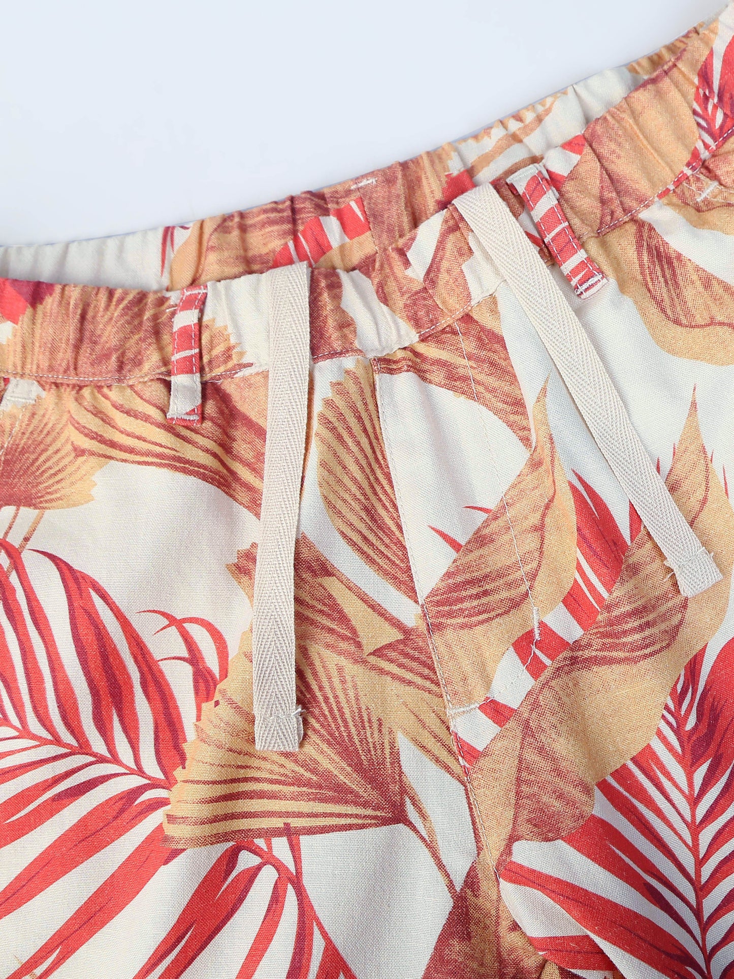 Men's Printed Cotton Blend Mid-Rise Casual Shorts