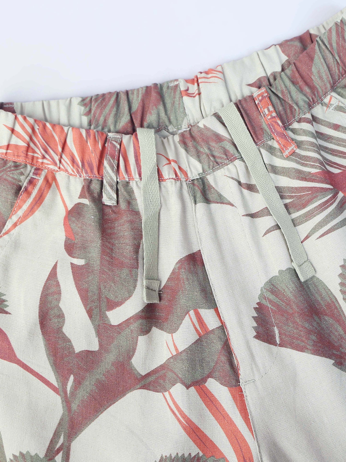 Men's Printed Cotton Blend Mid-Rise Casual Shorts