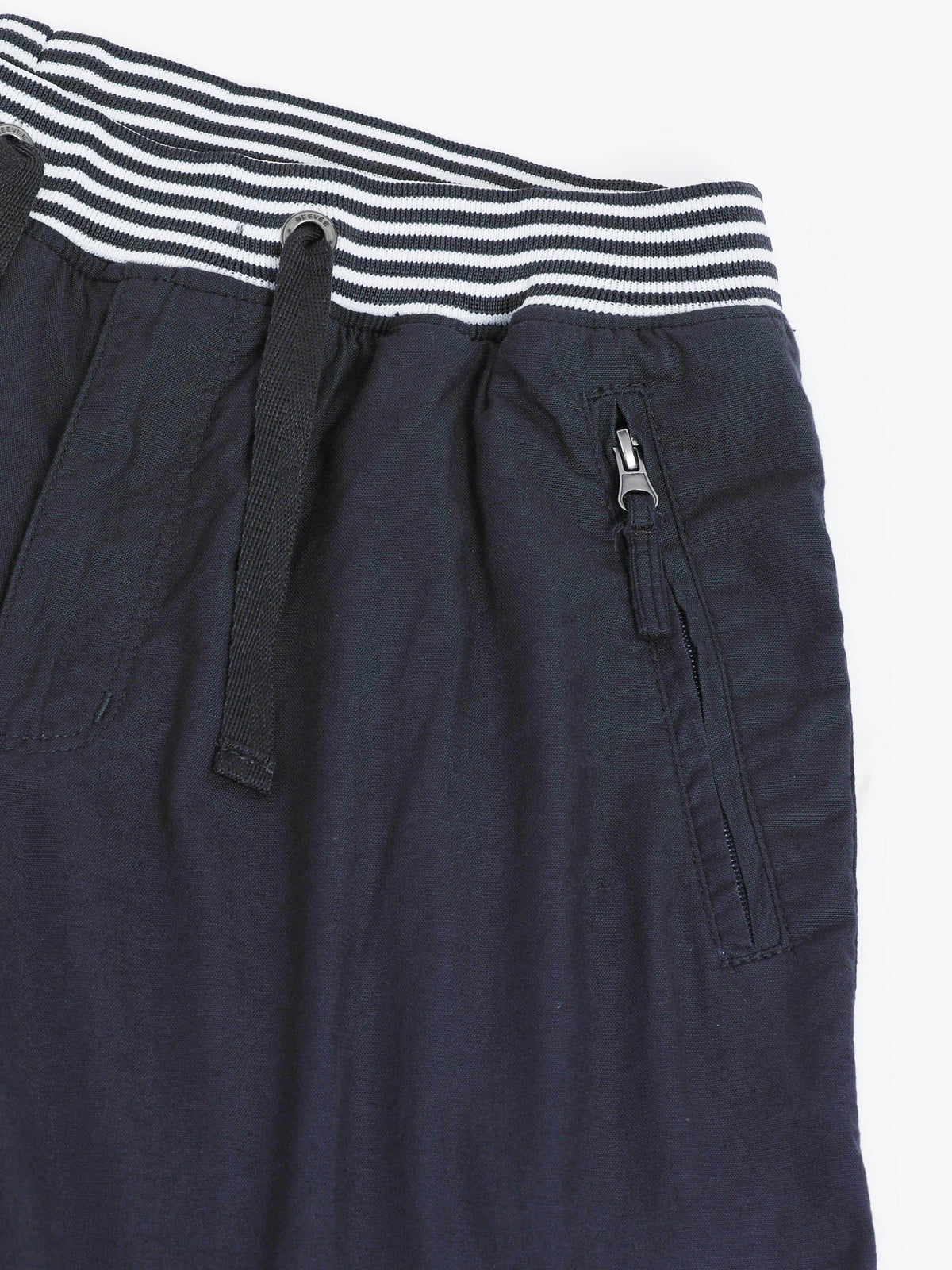 Grey Casual Cotton Lycra Shorts
