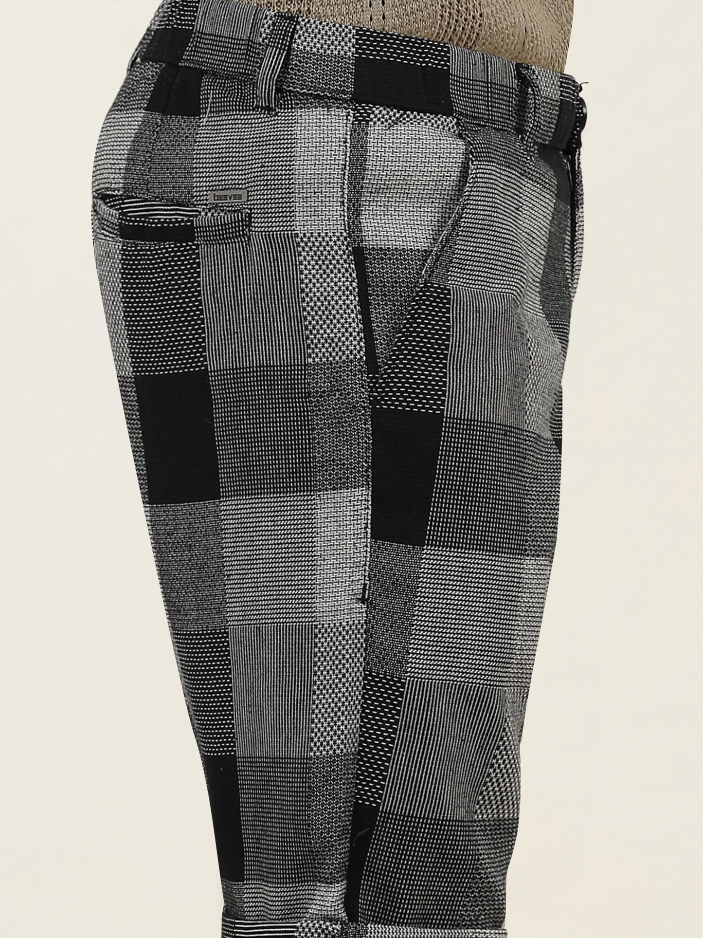 Elasticated Waist Multi Color Yarn Dyed Check Shorts